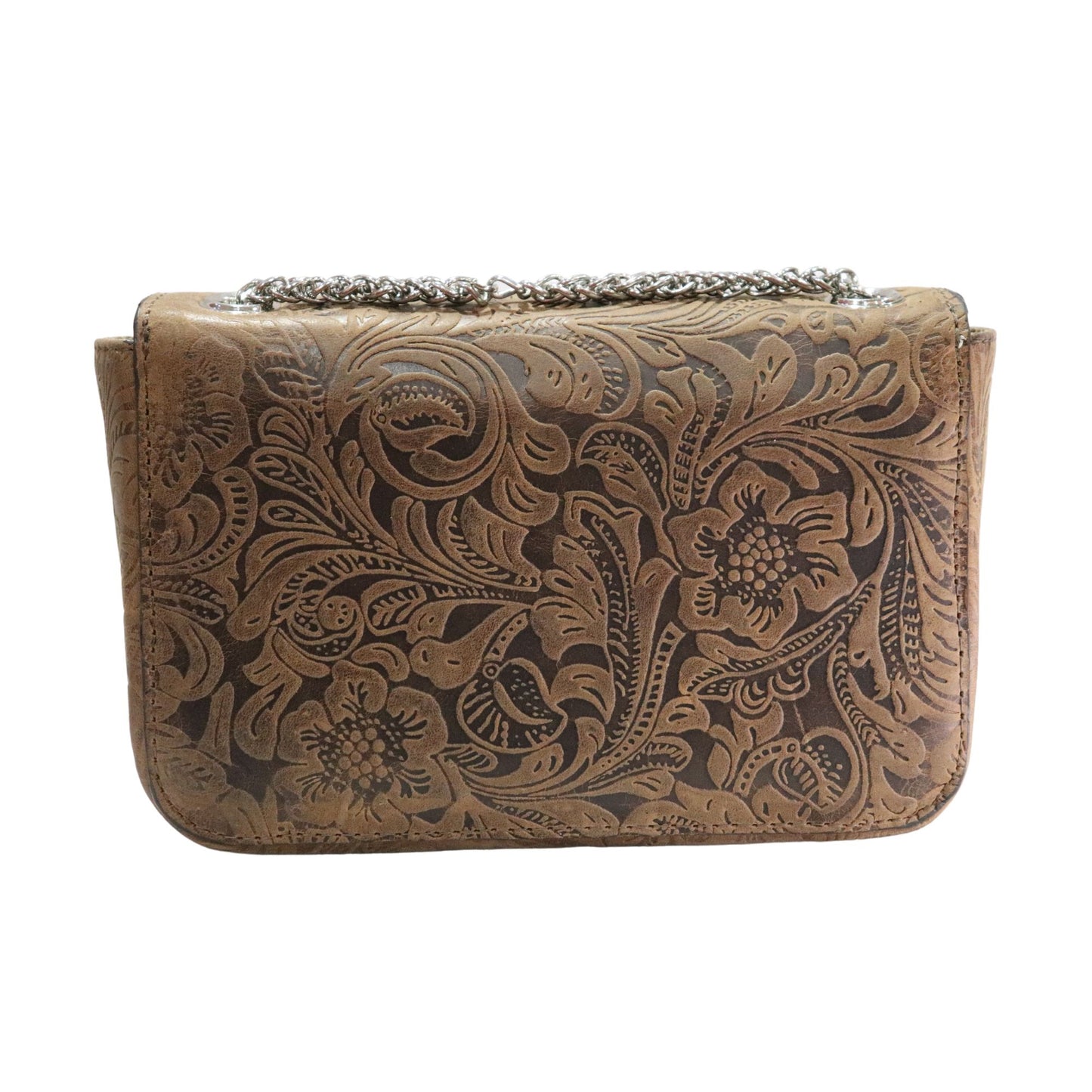 Textured Brown Ava Party Handbag