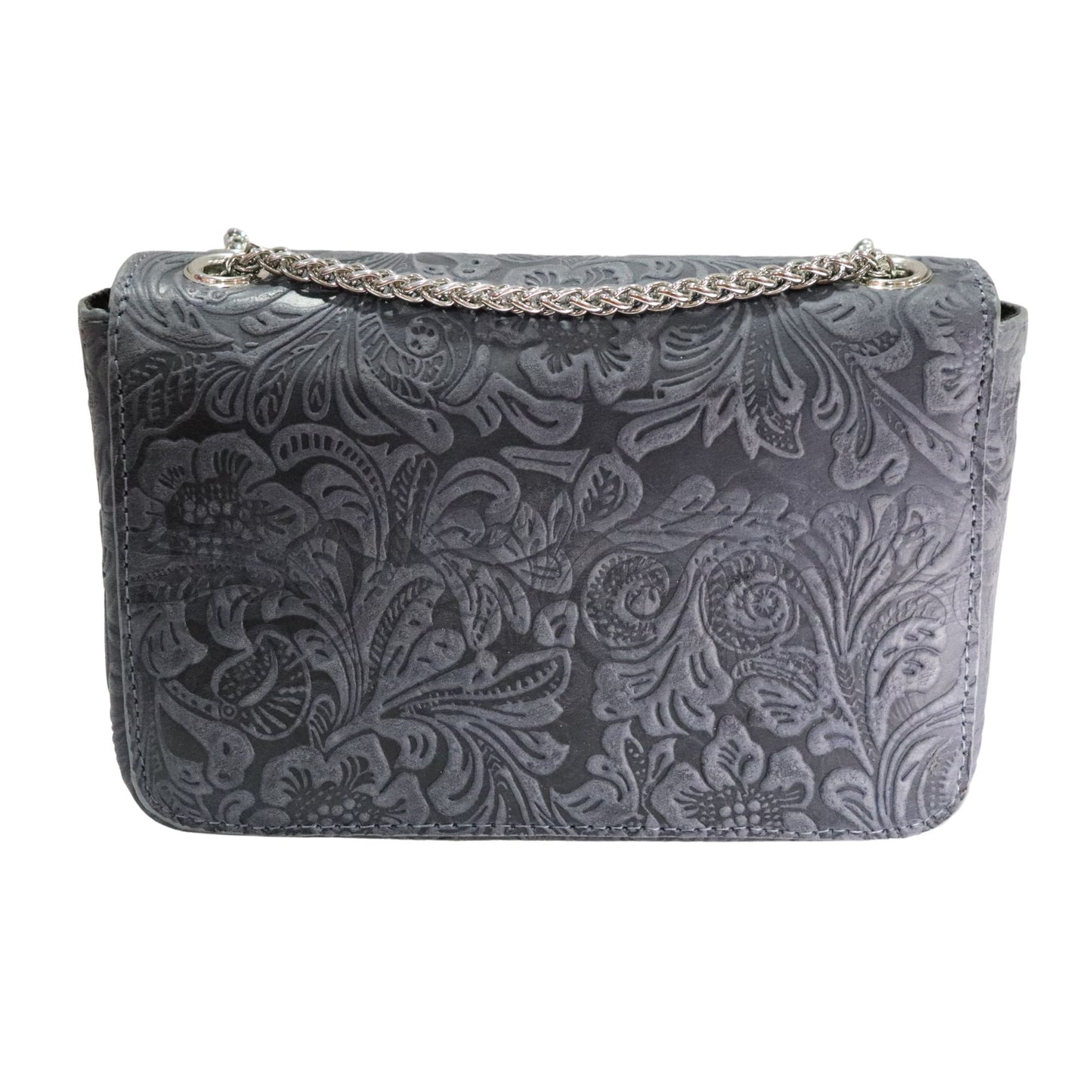 Textured Grey Ava Party Handbag