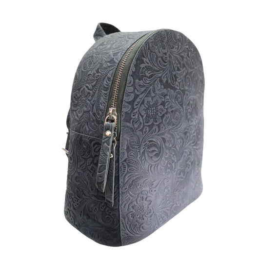 Textured Grey Katrina Backpack